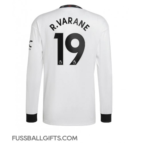 Manchester United Raphael Varane #19 Fußballbekleidung Auswärtstrikot 2022-23 Langarm